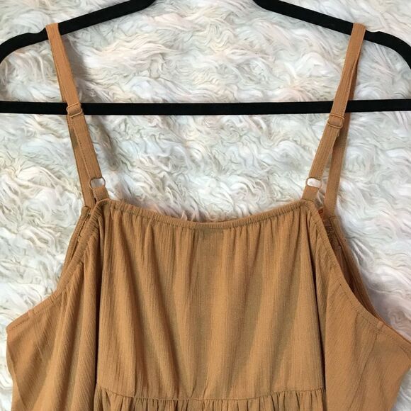 Torrid Cottagecore Boho Tank Tan/Brown Crochet, Ruffle bottom, NWT 2X - Picture 8 of 13